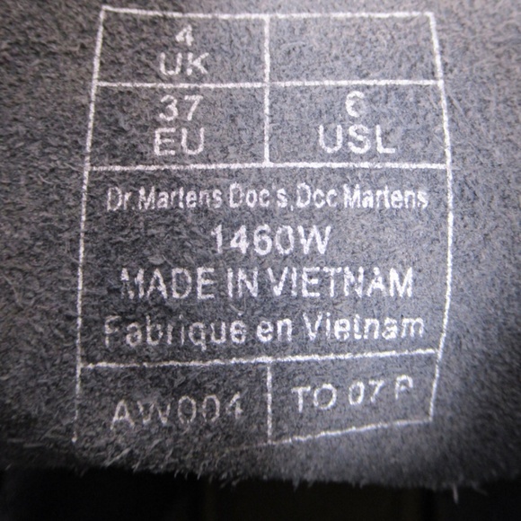 Dr Martens Women's 1460 Patent Leather Boots Black Lamper Size 6 US L 4 UK - Picture 10 of 12